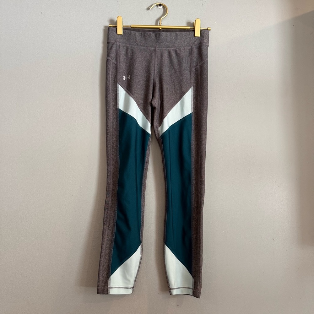 Under Armour Charcoal and Teal Athletic Leggings
